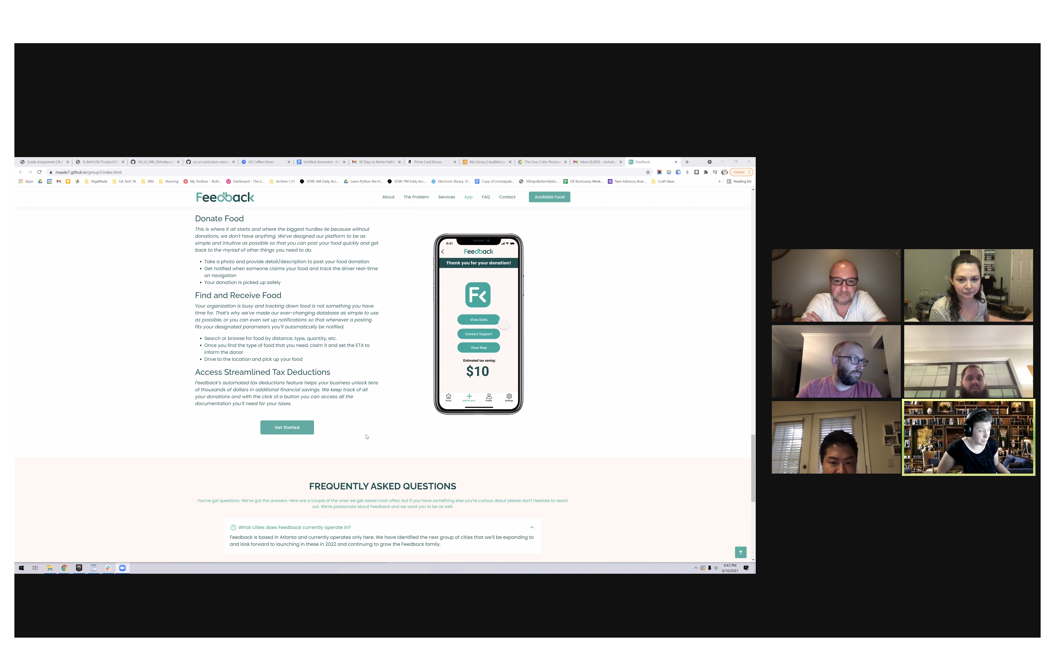 User Testing Screenshot 02